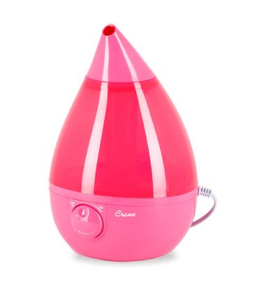 Crane Drop Shape Ultrasonic Cool Mist Humidifier Pink