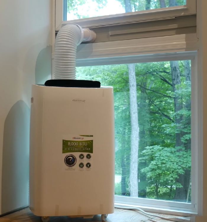 How To Vent A Portable Air Conditioner Thru The Wall Casement Or Awning Window Door Breathalong Com - Through The Wall Ventilation Kit For Portable Air Conditioners