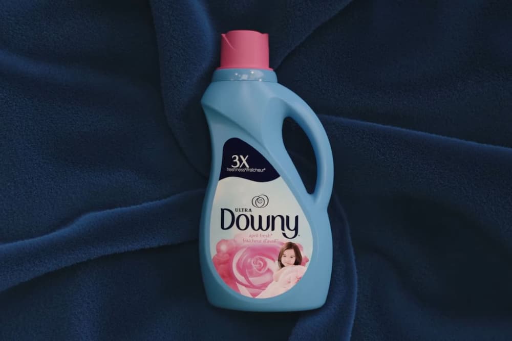 bottle of downy fabric softener